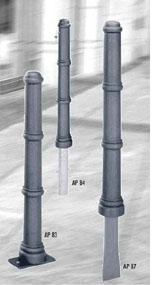Absperrpfosten aus Aluminiumguss