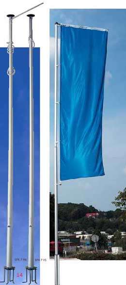 Fahnenmasten aus Kunststoff (GFK)