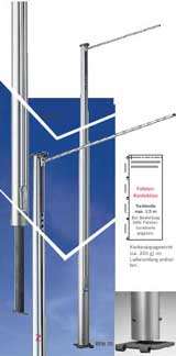 Fahnenmast RFM - Auslegermasten